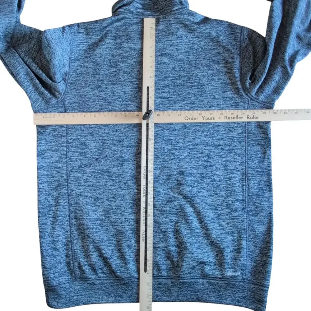 Adidas Pullover Mens Medium Blue ClimaWarm‎ Team Issue Quarter Zip Sweatshirt